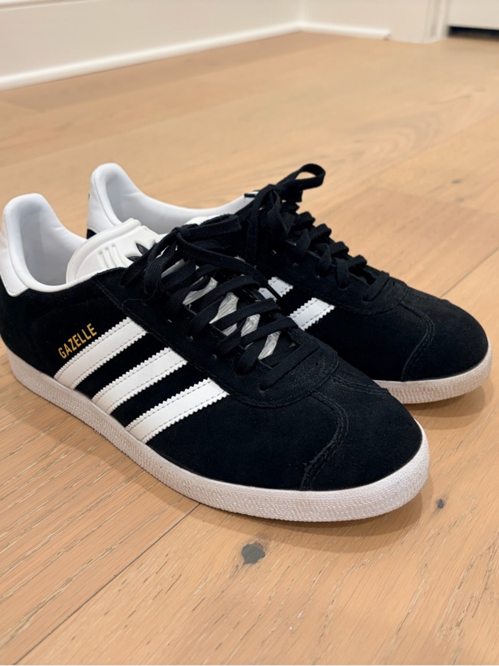 adidas Gazelle Black White Sneakers